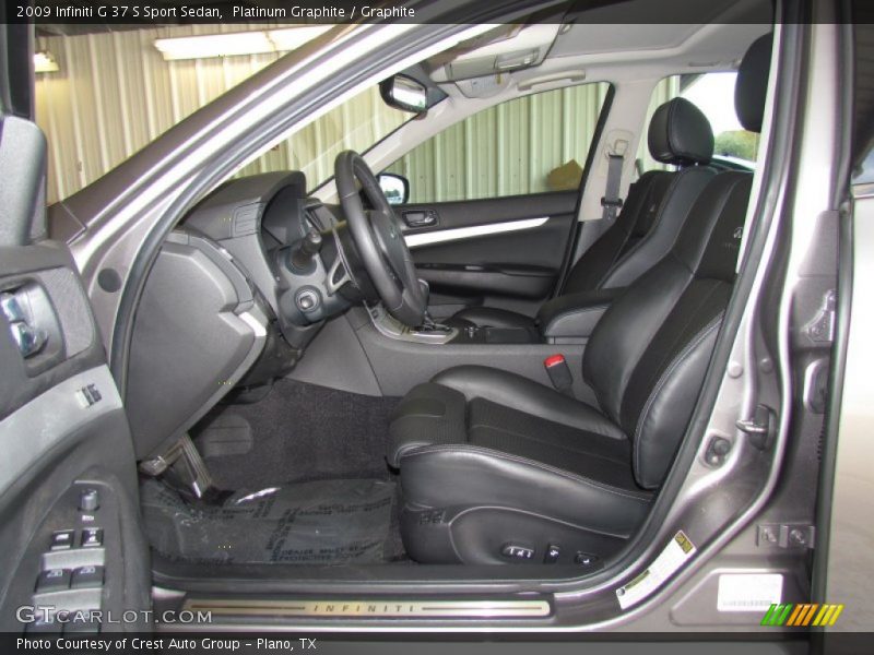 Platinum Graphite / Graphite 2009 Infiniti G 37 S Sport Sedan
