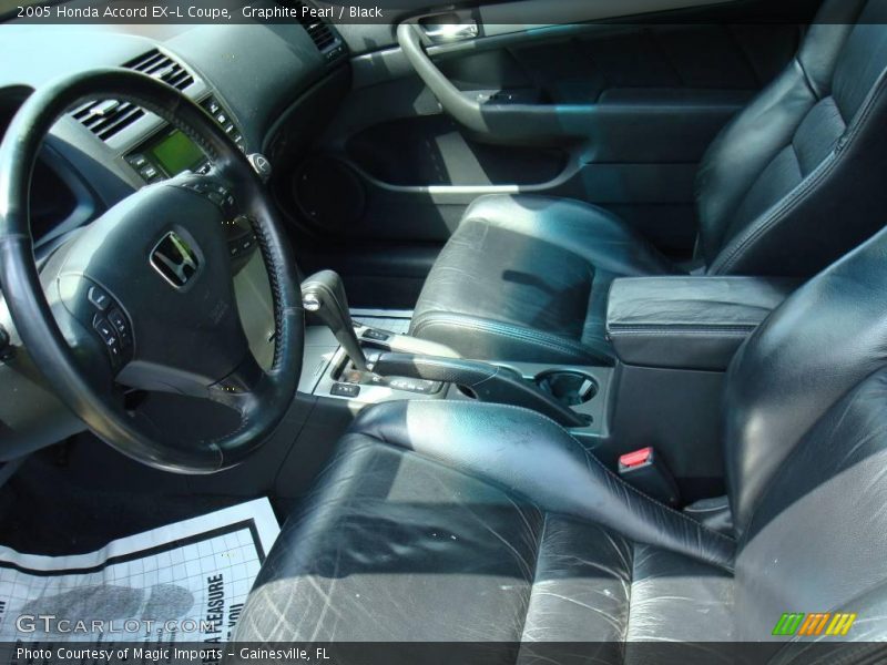 Graphite Pearl / Black 2005 Honda Accord EX-L Coupe