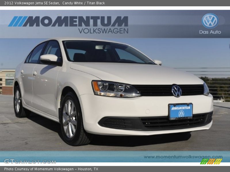 Candy White / Titan Black 2012 Volkswagen Jetta SE Sedan