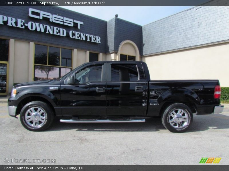 Black / Medium/Dark Flint 2008 Ford F150 XLT SuperCrew