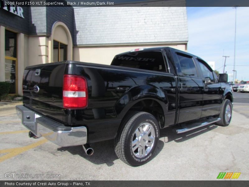 Black / Medium/Dark Flint 2008 Ford F150 XLT SuperCrew