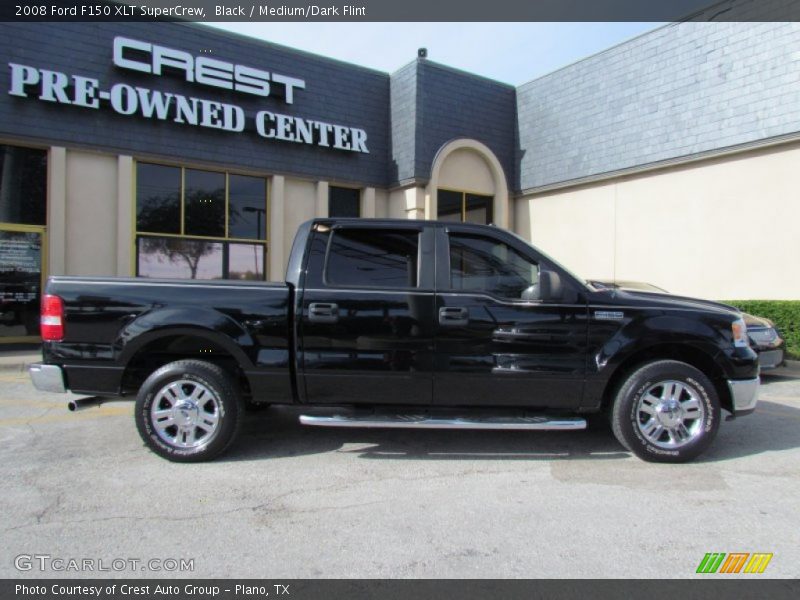 Black / Medium/Dark Flint 2008 Ford F150 XLT SuperCrew