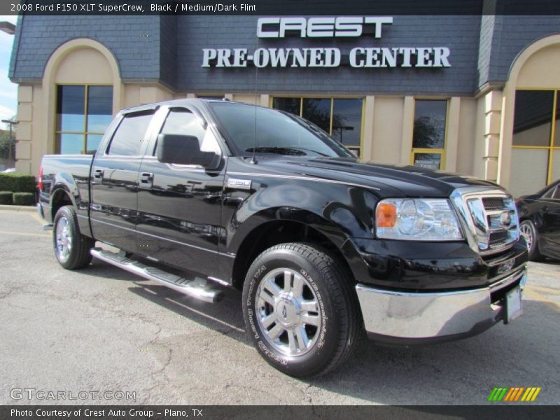 Black / Medium/Dark Flint 2008 Ford F150 XLT SuperCrew