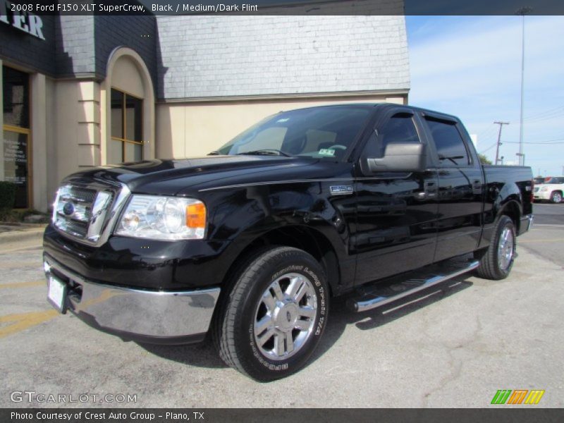 Black / Medium/Dark Flint 2008 Ford F150 XLT SuperCrew