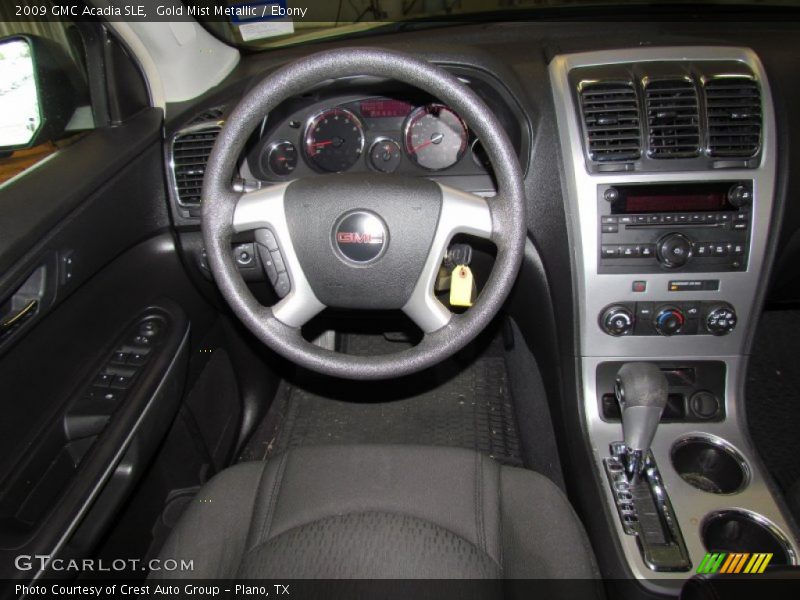 Gold Mist Metallic / Ebony 2009 GMC Acadia SLE