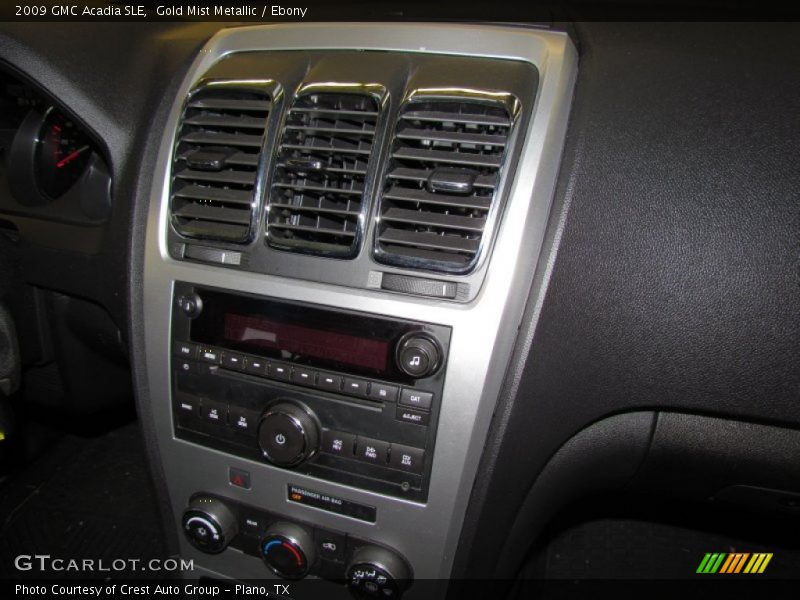 Gold Mist Metallic / Ebony 2009 GMC Acadia SLE