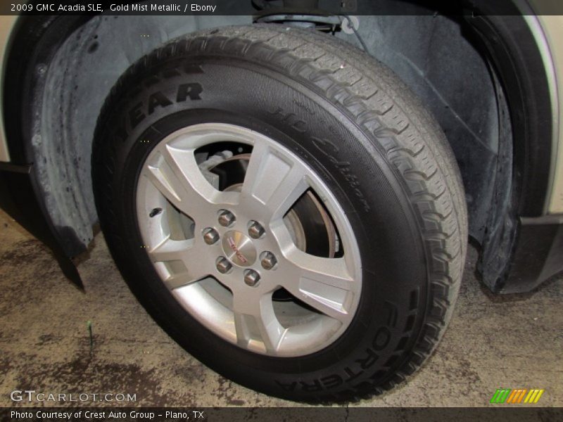 Gold Mist Metallic / Ebony 2009 GMC Acadia SLE
