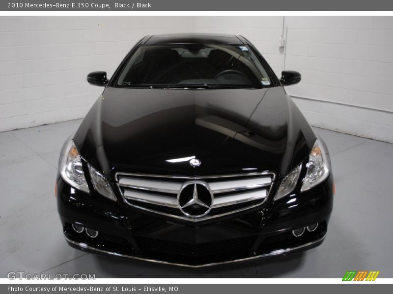 Black / Black 2010 Mercedes-Benz E 350 Coupe