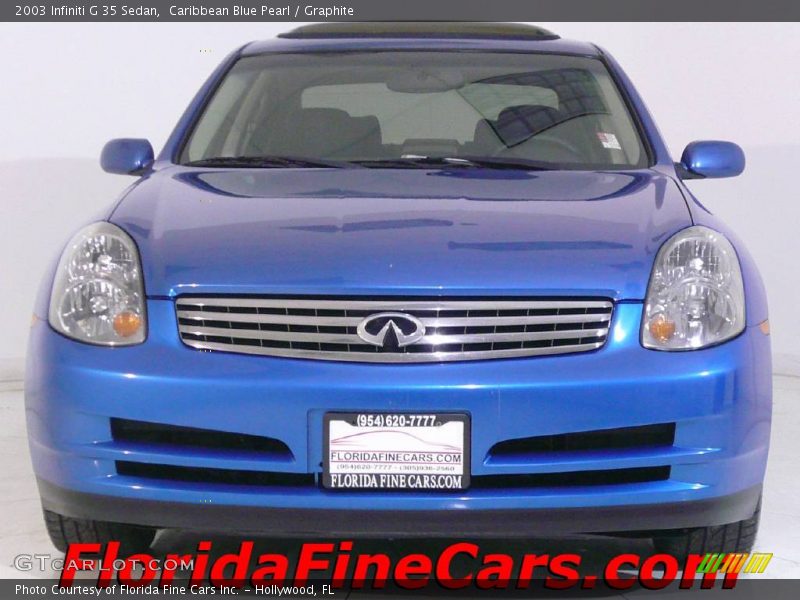 Caribbean Blue Pearl / Graphite 2003 Infiniti G 35 Sedan
