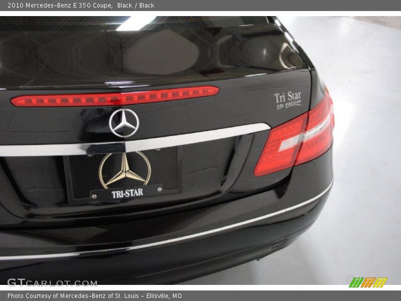 Black / Black 2010 Mercedes-Benz E 350 Coupe