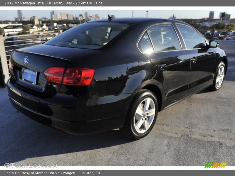 Black / Cornsilk Beige 2012 Volkswagen Jetta TDI Sedan