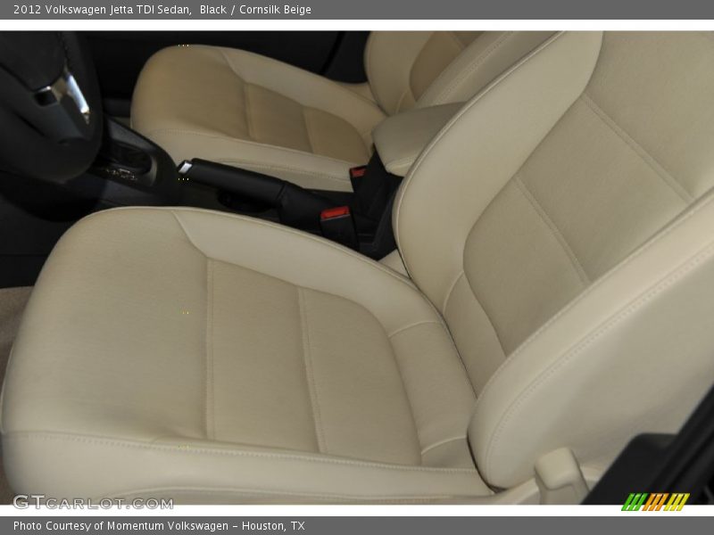 Black / Cornsilk Beige 2012 Volkswagen Jetta TDI Sedan