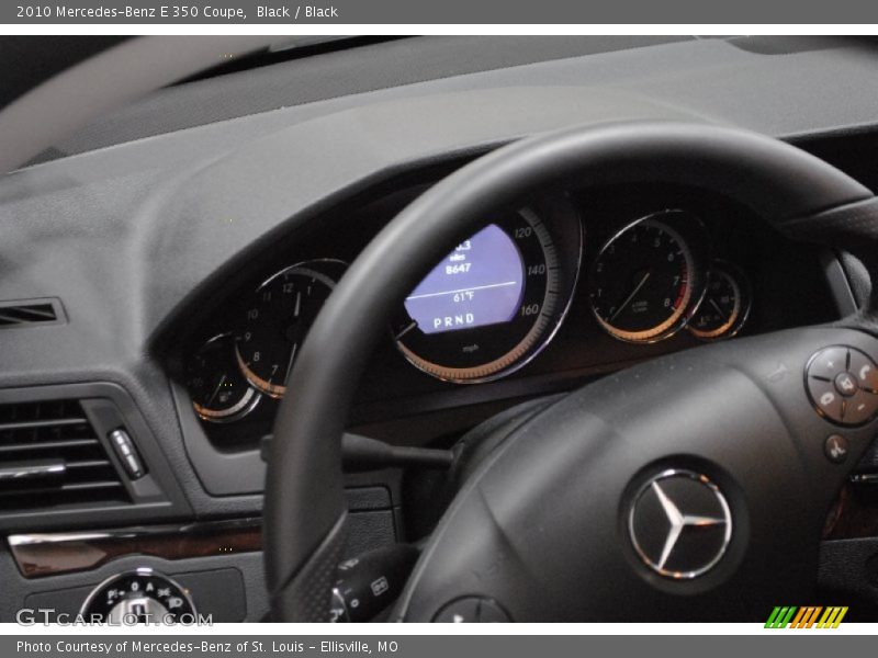 Black / Black 2010 Mercedes-Benz E 350 Coupe