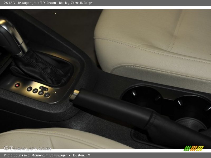 Black / Cornsilk Beige 2012 Volkswagen Jetta TDI Sedan