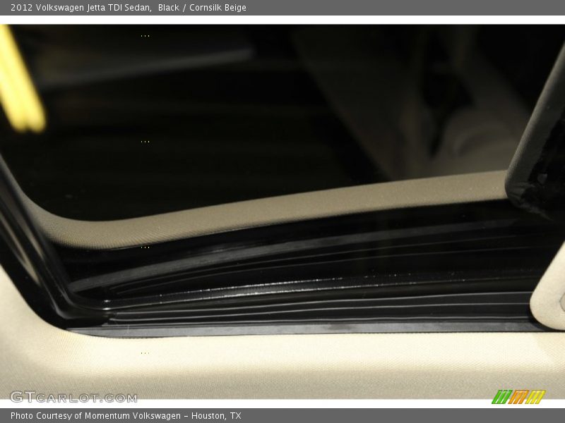 Black / Cornsilk Beige 2012 Volkswagen Jetta TDI Sedan