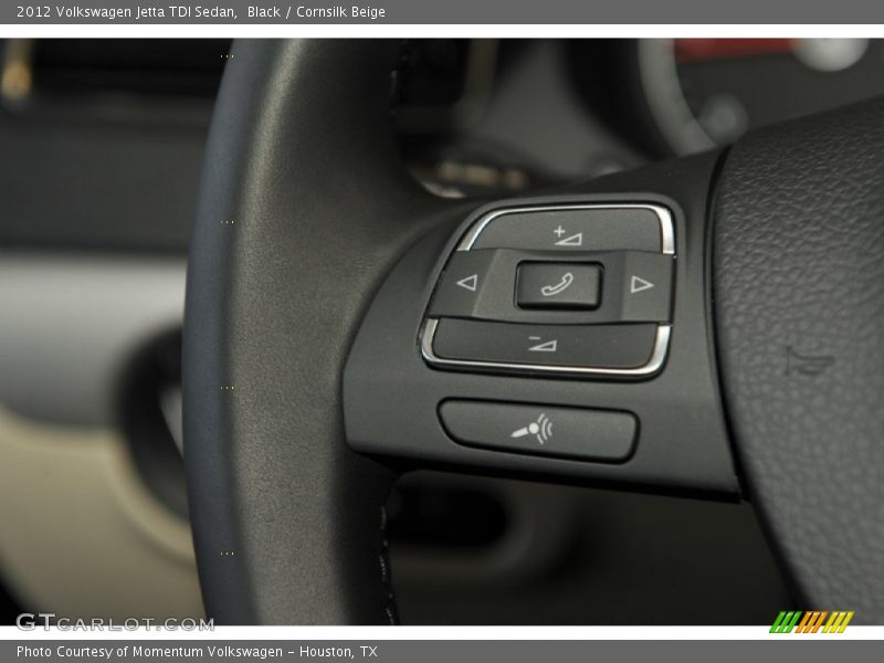 Black / Cornsilk Beige 2012 Volkswagen Jetta TDI Sedan