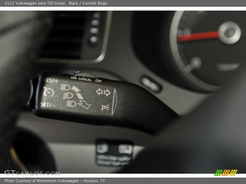 Black / Cornsilk Beige 2012 Volkswagen Jetta TDI Sedan