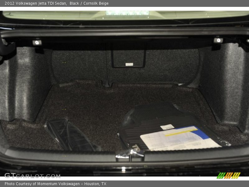 Black / Cornsilk Beige 2012 Volkswagen Jetta TDI Sedan