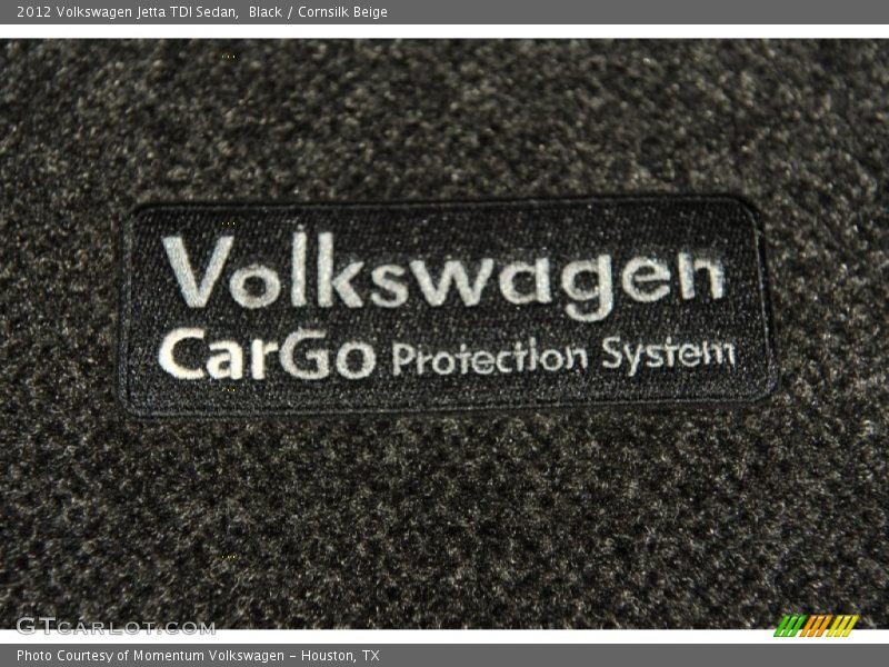 Black / Cornsilk Beige 2012 Volkswagen Jetta TDI Sedan