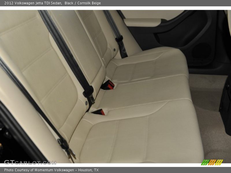 Black / Cornsilk Beige 2012 Volkswagen Jetta TDI Sedan