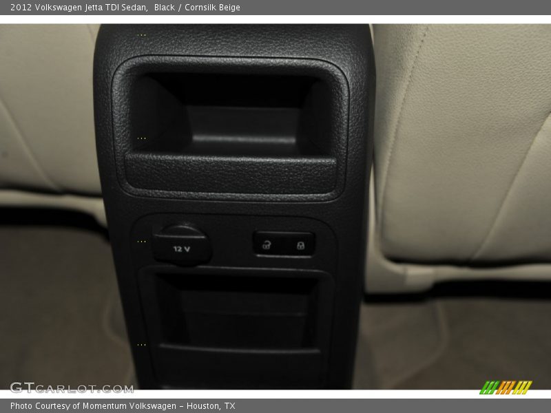 Black / Cornsilk Beige 2012 Volkswagen Jetta TDI Sedan