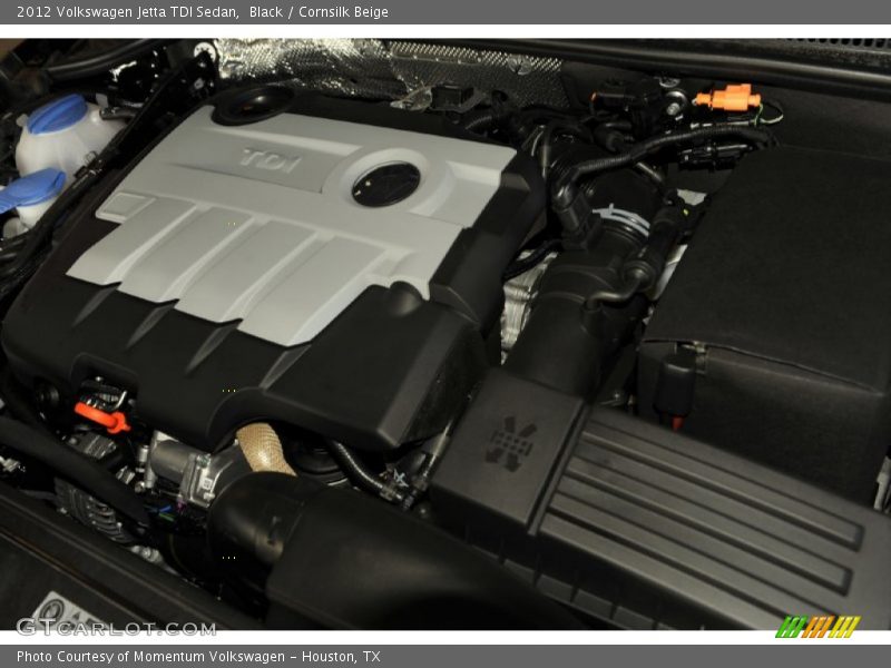 Black / Cornsilk Beige 2012 Volkswagen Jetta TDI Sedan