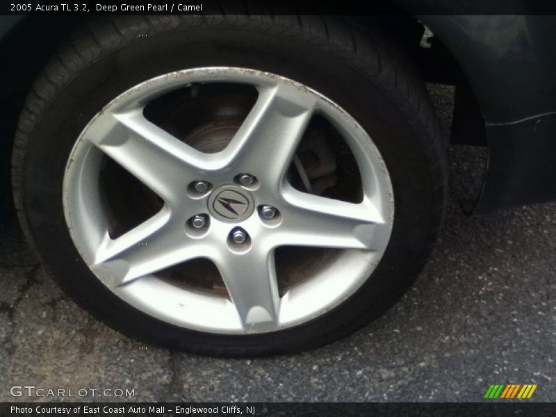Deep Green Pearl / Camel 2005 Acura TL 3.2