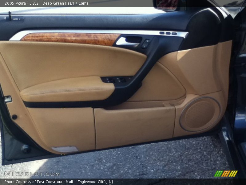 Deep Green Pearl / Camel 2005 Acura TL 3.2