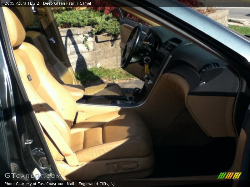 Deep Green Pearl / Camel 2005 Acura TL 3.2