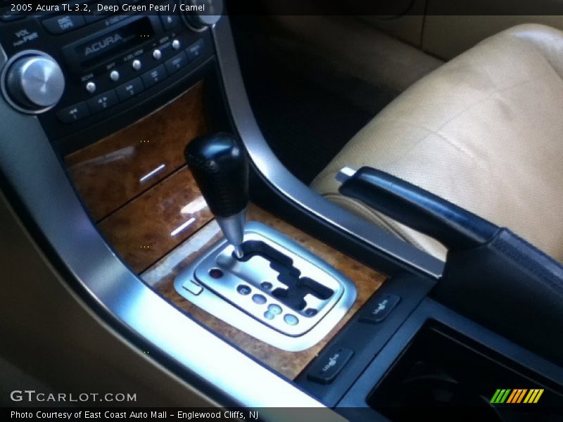 Deep Green Pearl / Camel 2005 Acura TL 3.2