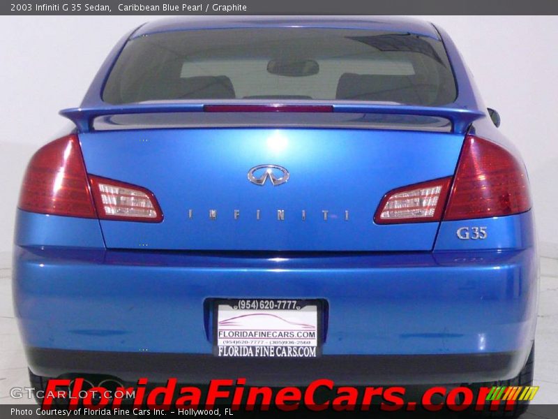 Caribbean Blue Pearl / Graphite 2003 Infiniti G 35 Sedan