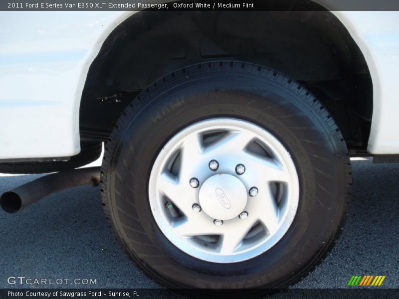 Oxford White / Medium Flint 2011 Ford E Series Van E350 XLT Extended Passenger