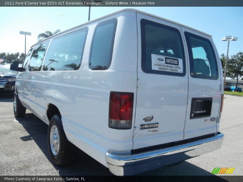 Oxford White / Medium Flint 2011 Ford E Series Van E350 XLT Extended Passenger