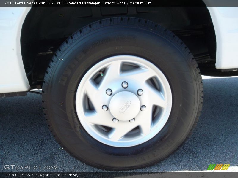 Oxford White / Medium Flint 2011 Ford E Series Van E350 XLT Extended Passenger