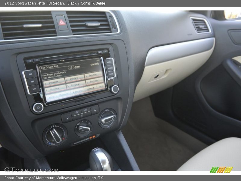 Black / Cornsilk Beige 2012 Volkswagen Jetta TDI Sedan