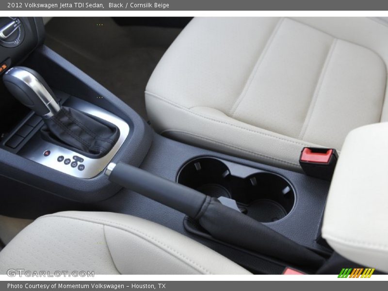 Black / Cornsilk Beige 2012 Volkswagen Jetta TDI Sedan