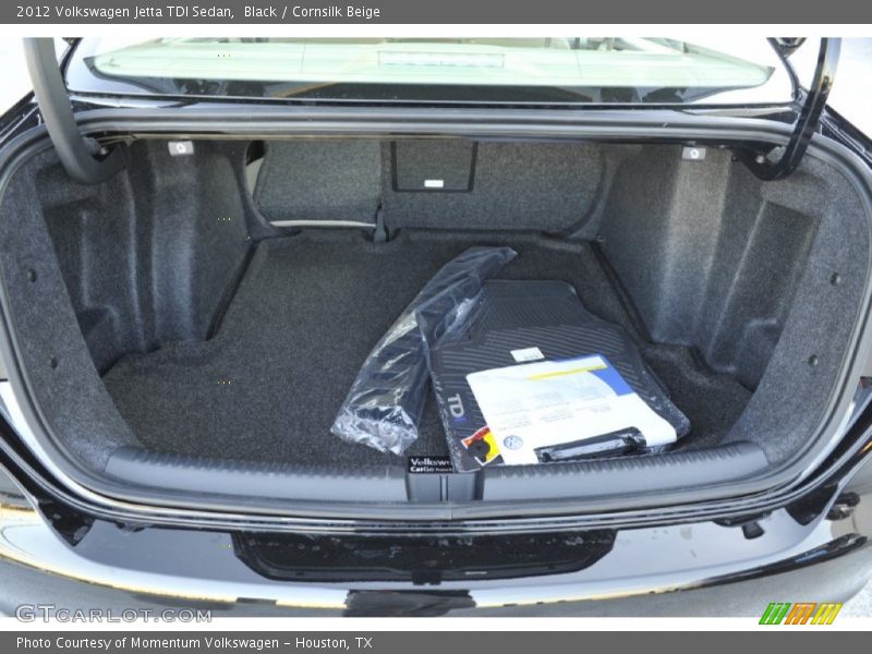 Black / Cornsilk Beige 2012 Volkswagen Jetta TDI Sedan