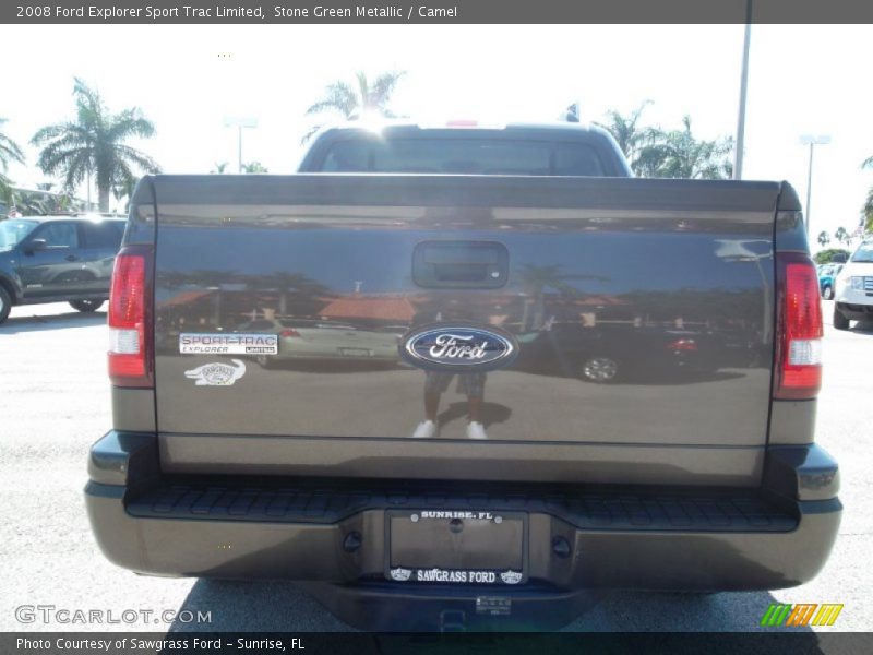 Stone Green Metallic / Camel 2008 Ford Explorer Sport Trac Limited