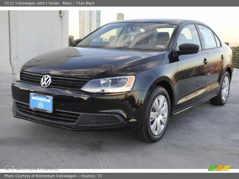 Black / Titan Black 2012 Volkswagen Jetta S Sedan