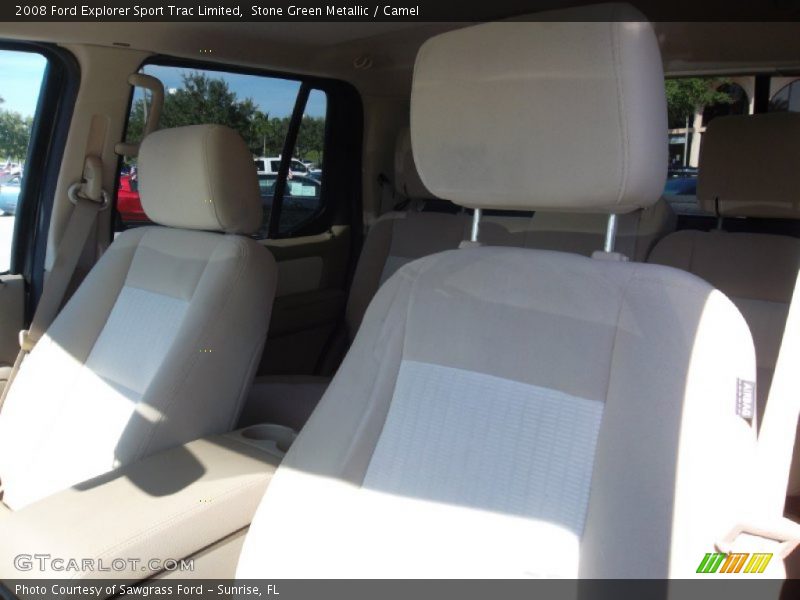 Stone Green Metallic / Camel 2008 Ford Explorer Sport Trac Limited