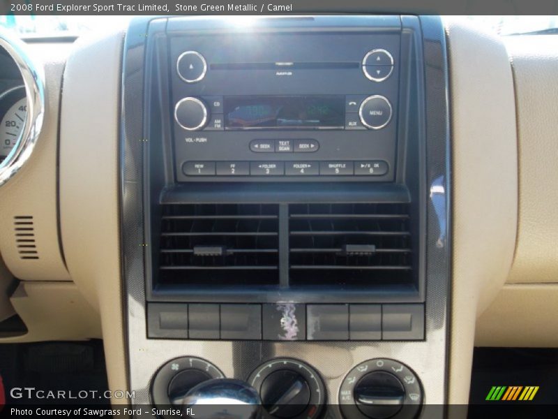 Stone Green Metallic / Camel 2008 Ford Explorer Sport Trac Limited