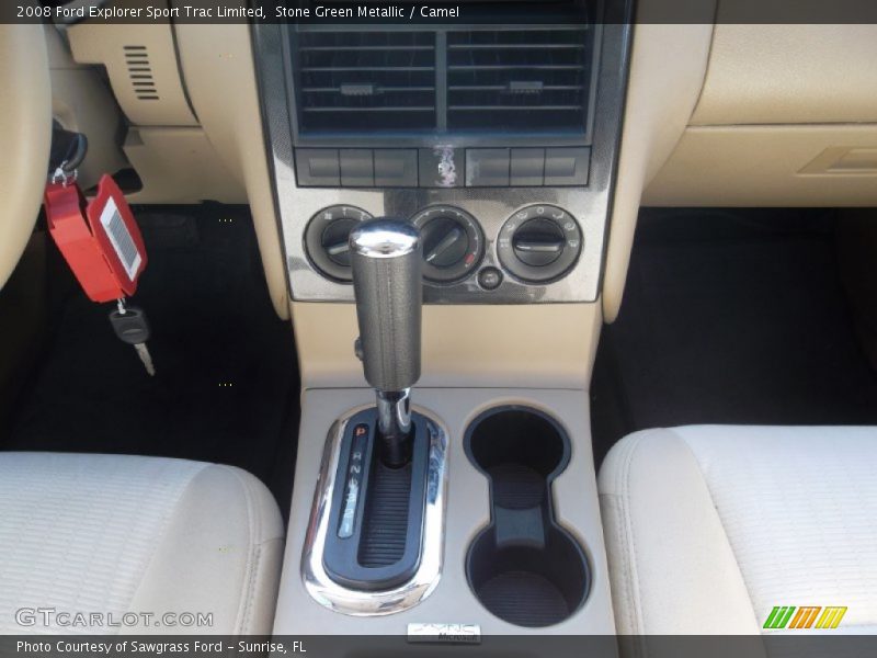 Stone Green Metallic / Camel 2008 Ford Explorer Sport Trac Limited