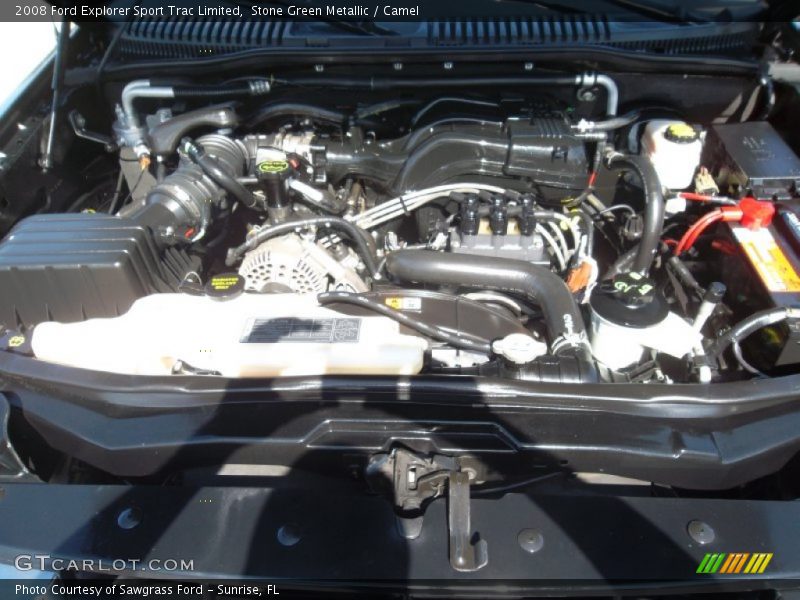 Stone Green Metallic / Camel 2008 Ford Explorer Sport Trac Limited