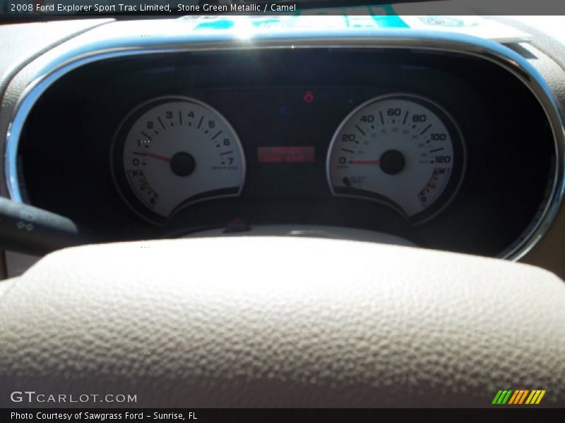 Stone Green Metallic / Camel 2008 Ford Explorer Sport Trac Limited