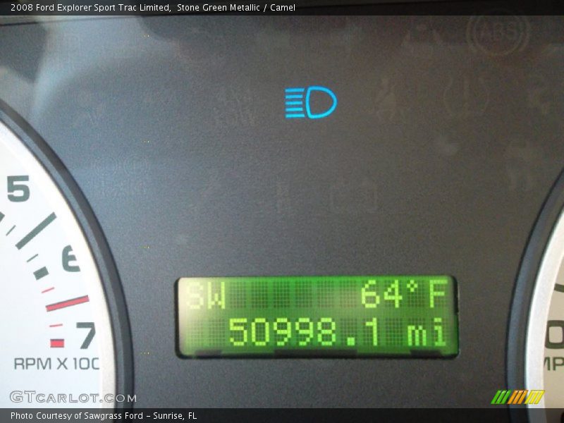 Stone Green Metallic / Camel 2008 Ford Explorer Sport Trac Limited