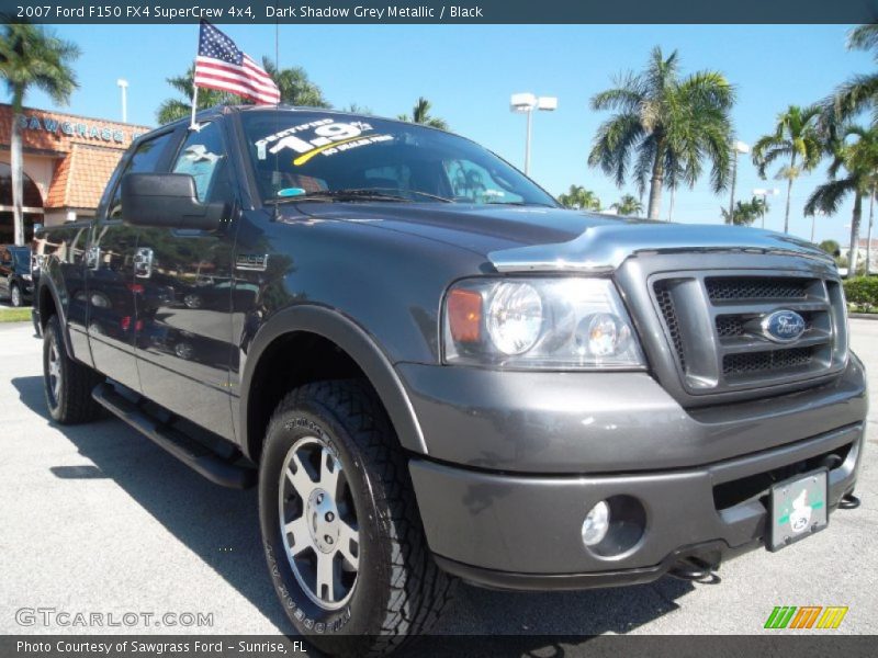 Dark Shadow Grey Metallic / Black 2007 Ford F150 FX4 SuperCrew 4x4