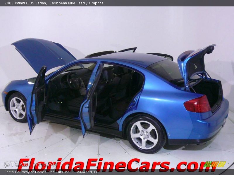 Caribbean Blue Pearl / Graphite 2003 Infiniti G 35 Sedan