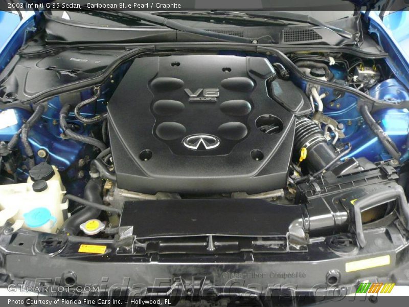 Caribbean Blue Pearl / Graphite 2003 Infiniti G 35 Sedan