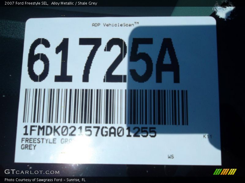Alloy Metallic / Shale Grey 2007 Ford Freestyle SEL