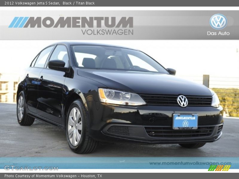 Black / Titan Black 2012 Volkswagen Jetta S Sedan